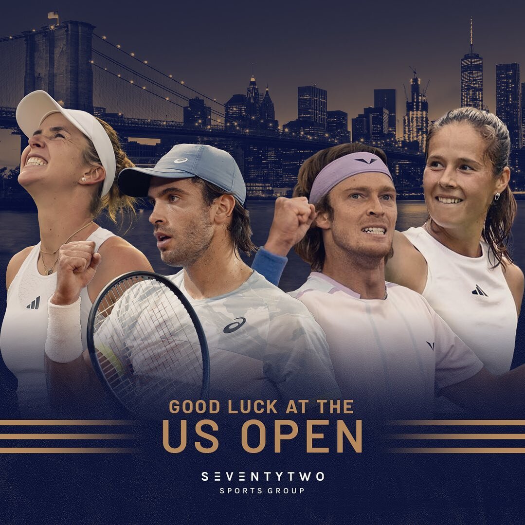 Best of luck to the @72sportsgroup players competing at the @usopen !

Let&rsquo;s go!!! 🗽🎾💪🏻

#Team72