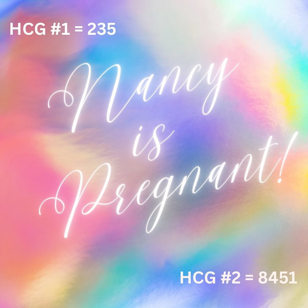 We are so excited for Nancy and her IPs! They have received a positive pregnancy test and her HCG levels are rising beautifully &hearts;️ We can&rsquo;t wait to hear the next update!! #surrogate #surrogacyrocks #intendedparents #intendedfathers #surr