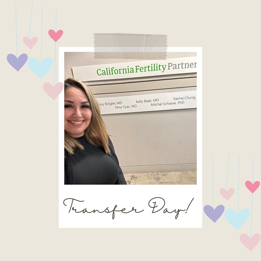 It&rsquo;s Priscilla&rsquo;s transfer day!! Everyone send her all the sticky vibes and positive energy 💜 #surrogate #surrogacyrocks #provensurrogate #embryotransfer #transferday #intendedparents #momanddad #californiafertilitypartners #cfp #stickyvi