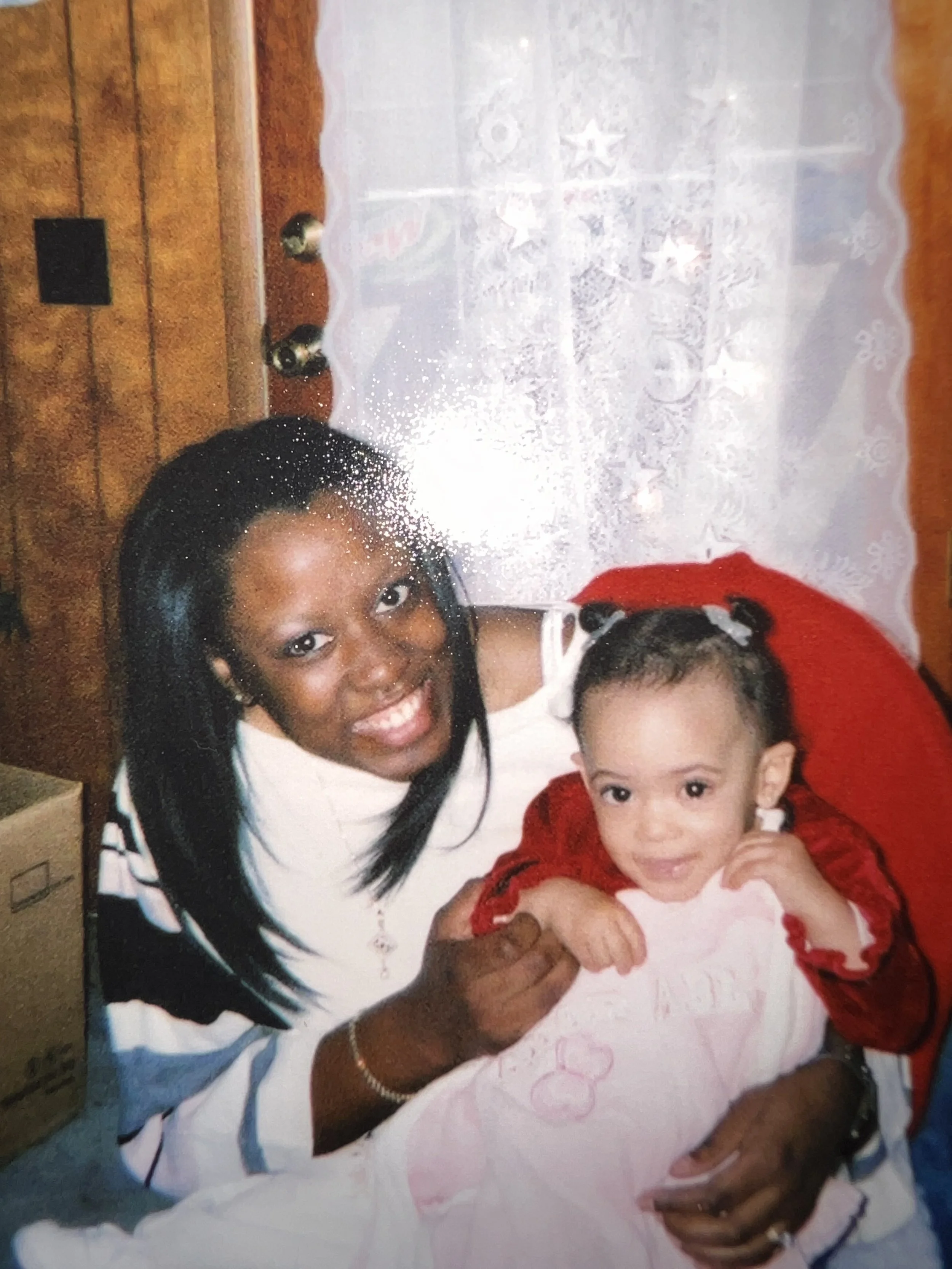 Age 1 with Mom