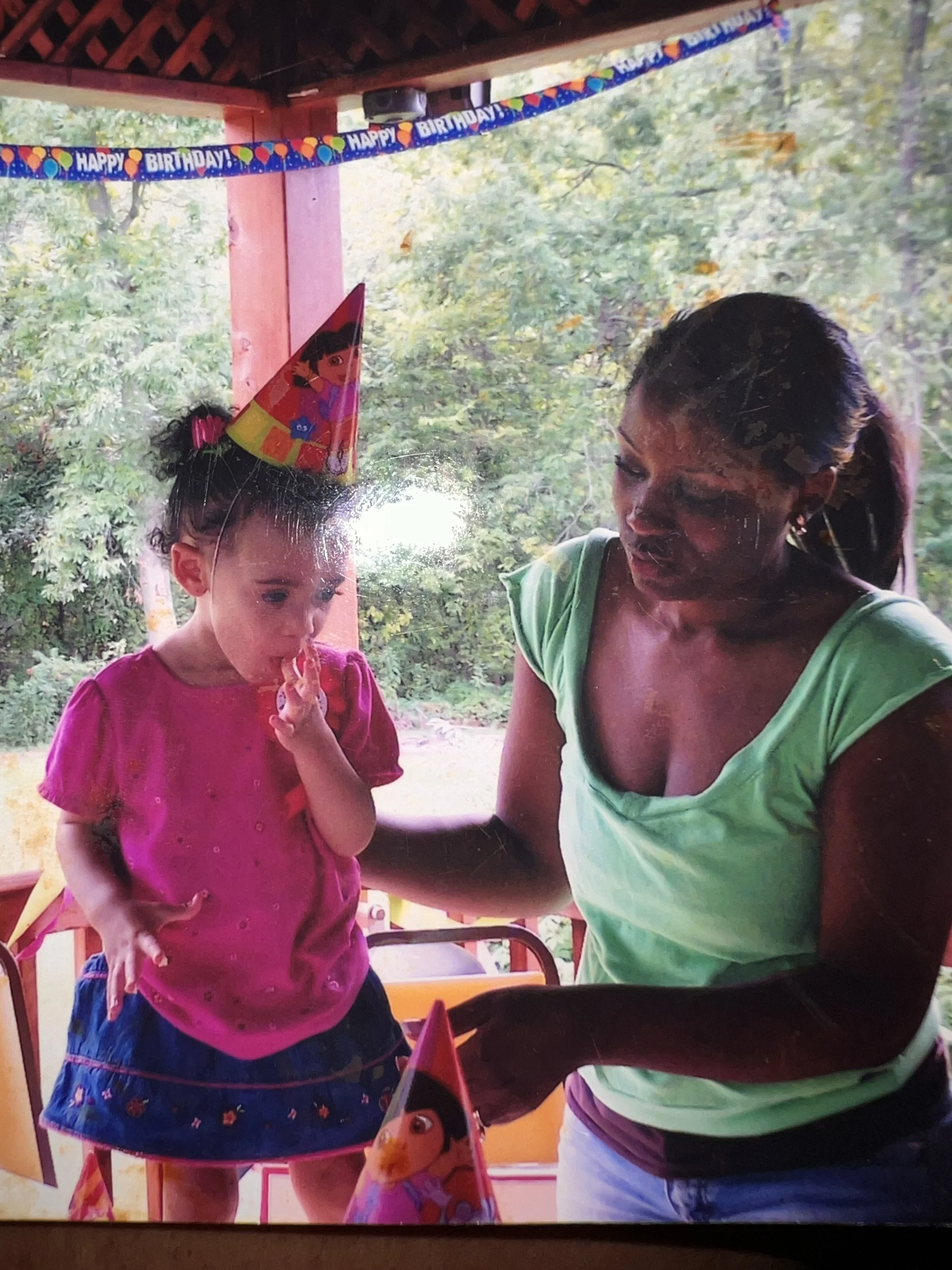 Age 2 with Mom