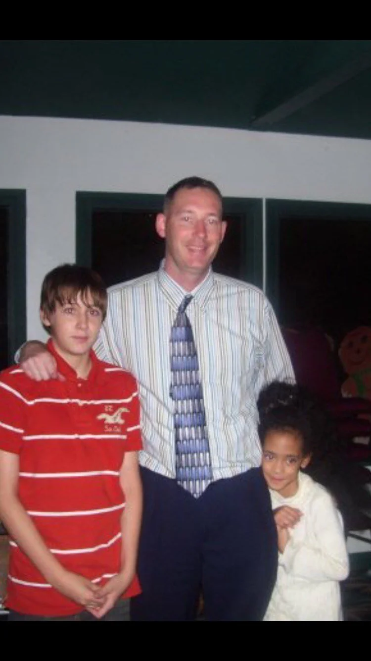 Age 5 with Dad and Cousin