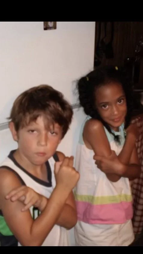 Age 6 with Cousin