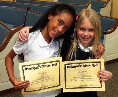 Age 7 with Friend