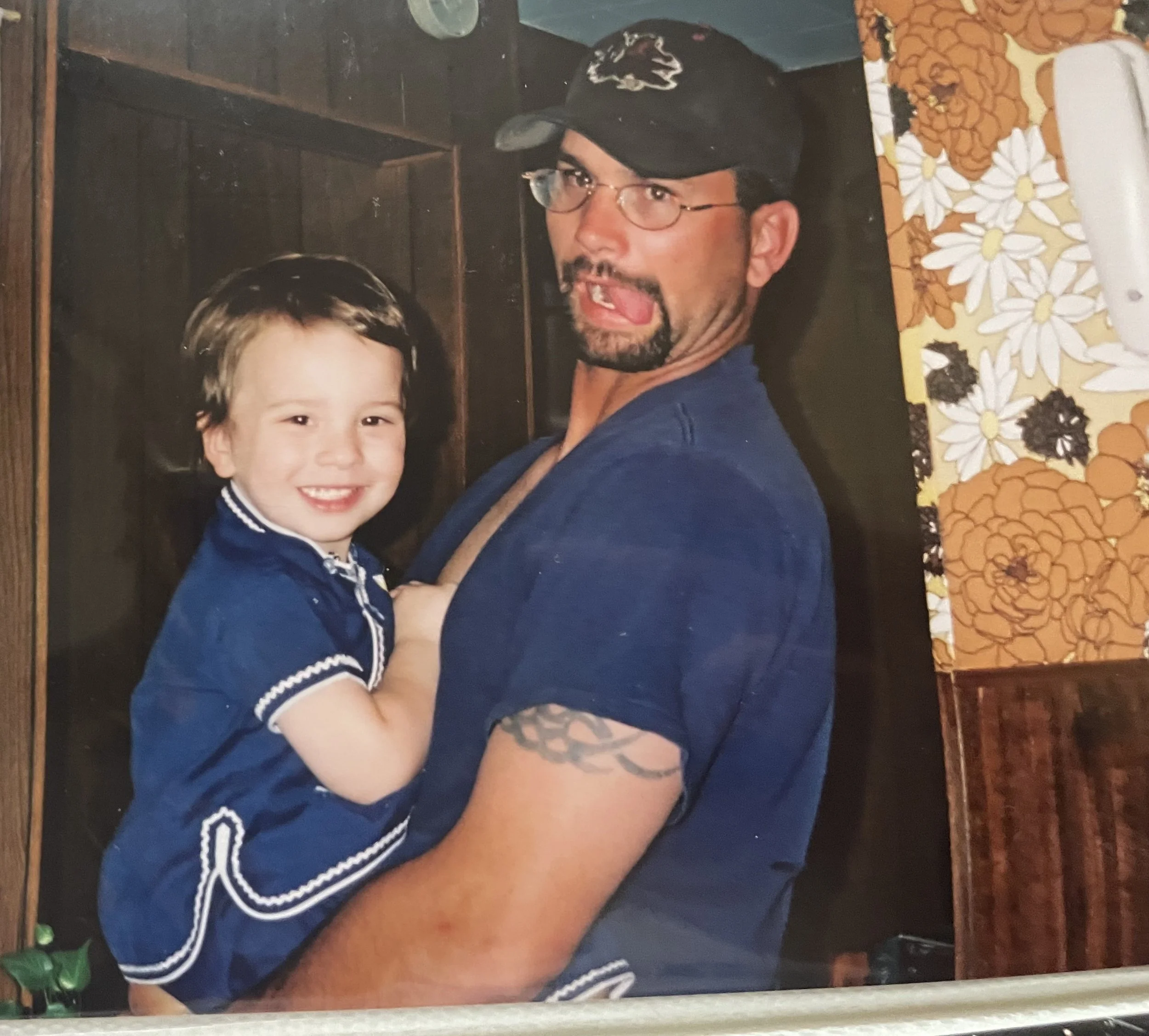 Age 4 with Dad