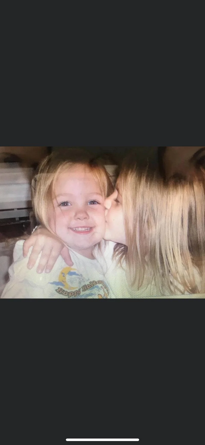 Age 3 with older sister