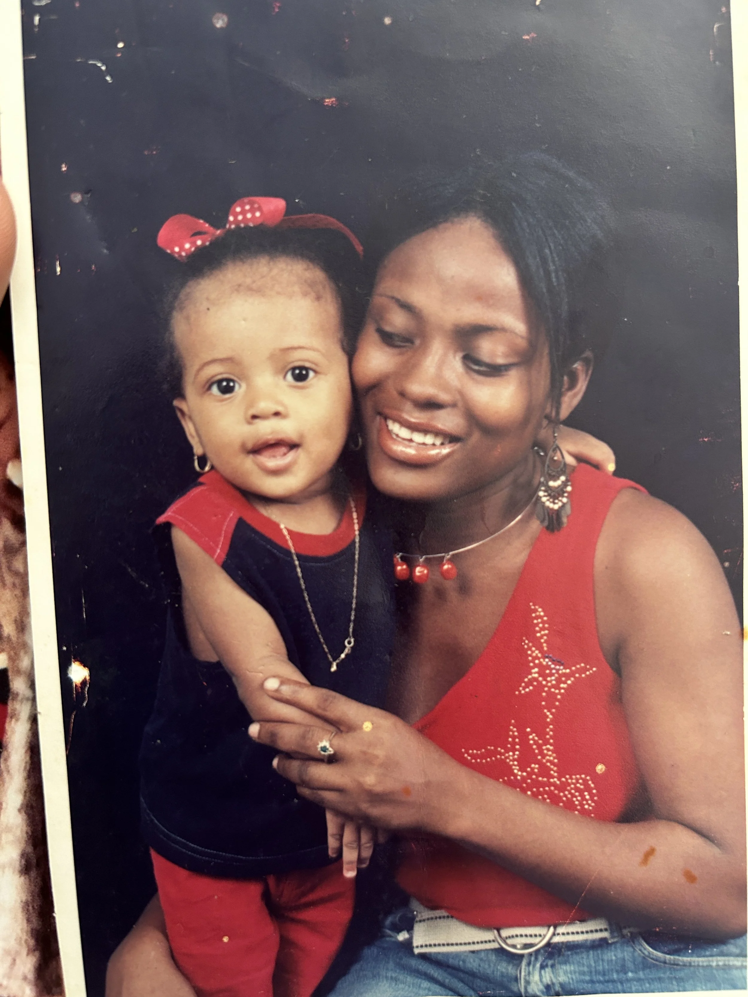 Age 1 with Mom