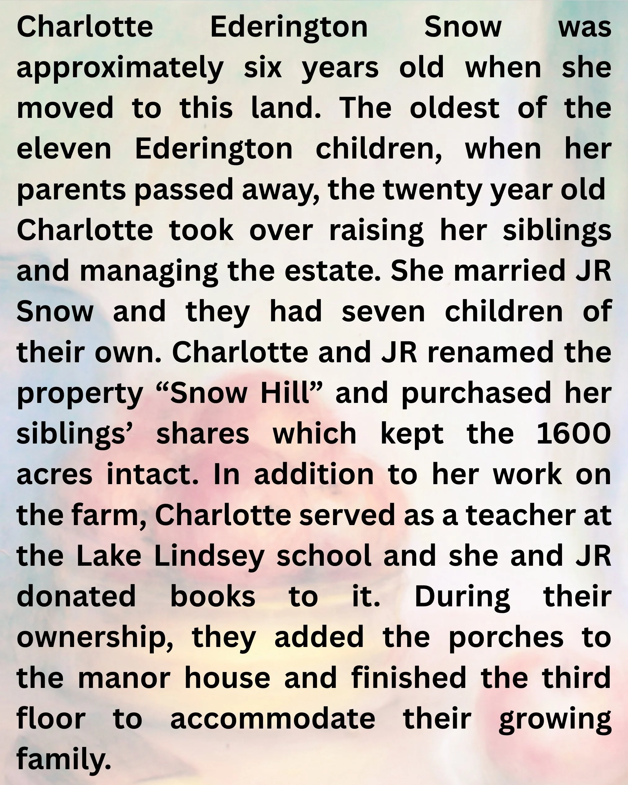 Charlotte Ederington Snow