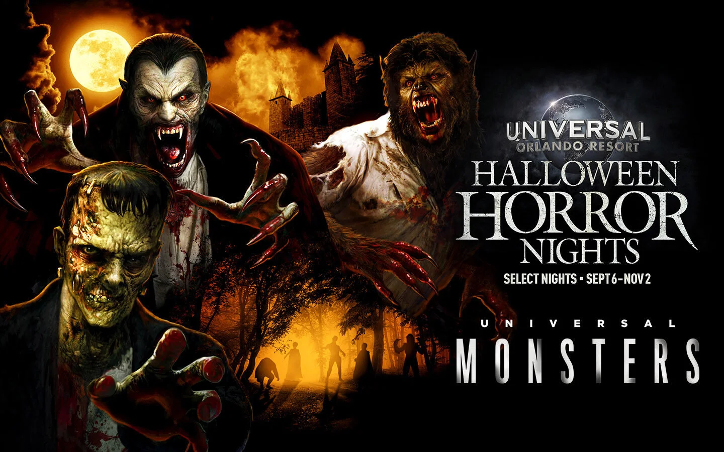 FACE THE BIGGEST NAMES IN HORROR, UNIVERSAL MONSTERS, AT HALLOWEEN HORROR NIGHTS