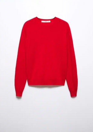  Mango High Collar Wool Sweater