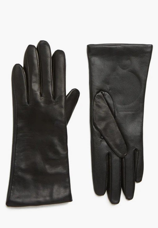 Cashmere Lined Leather Touchscreen Gloves Nordstrom
