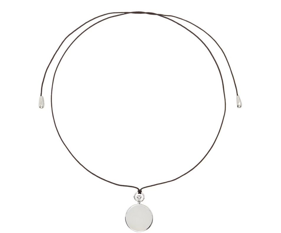 SOPHIE BUHAI  + NET SUSTAIN Fob silver cord necklace