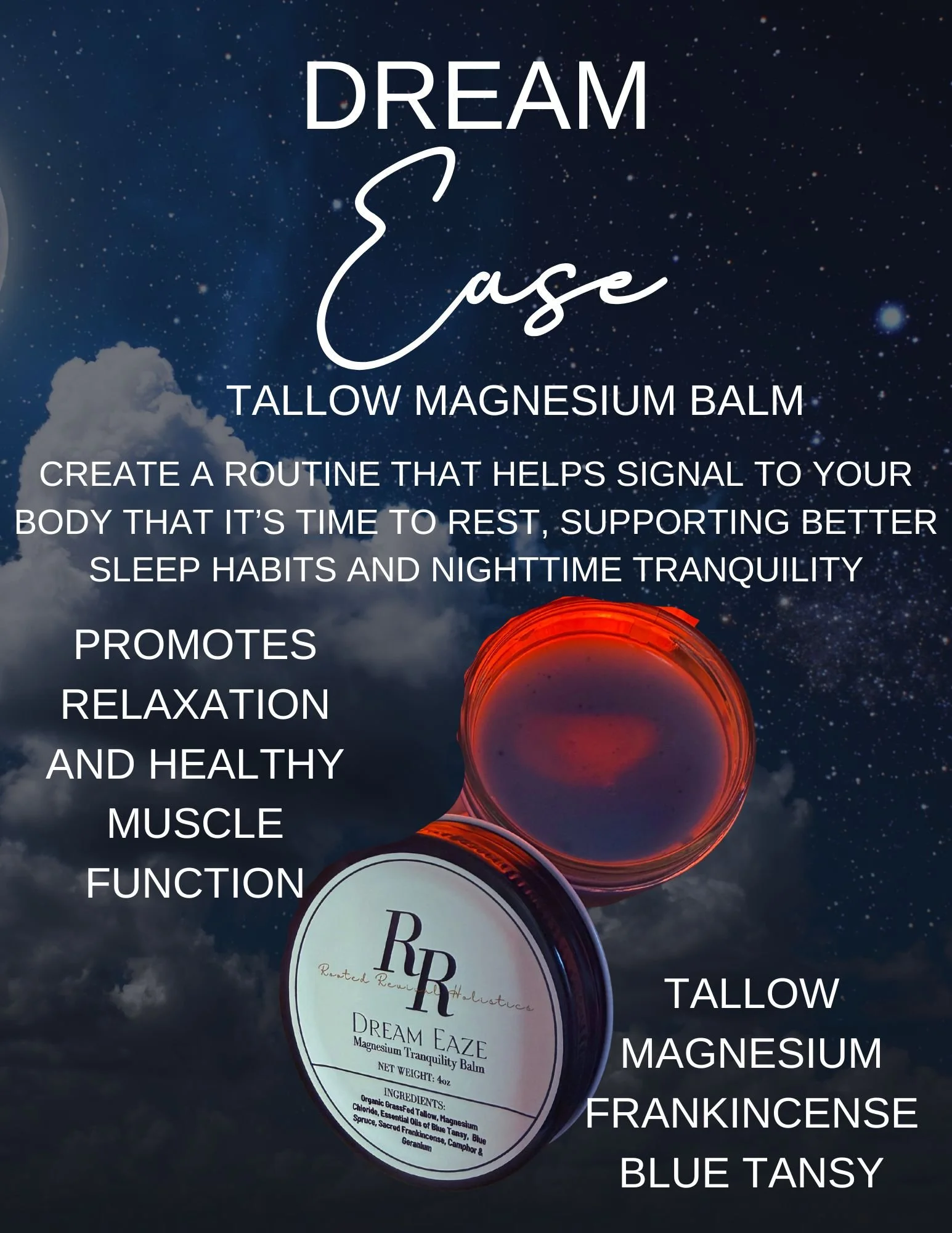 Dream Eaze Magnesium Tallow Tranquilty Balm