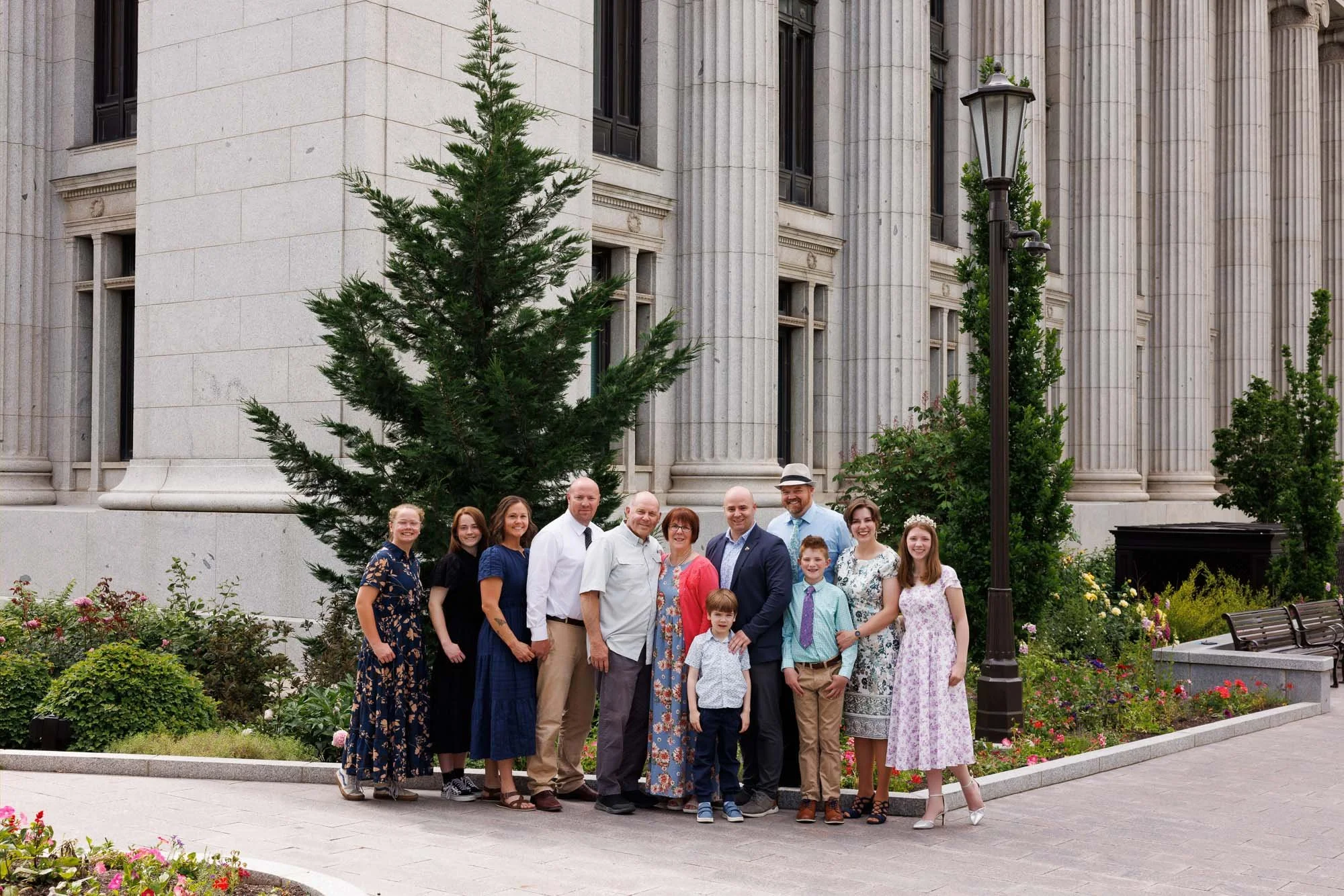 Temple Square Salt Lake City Extended Family Photography