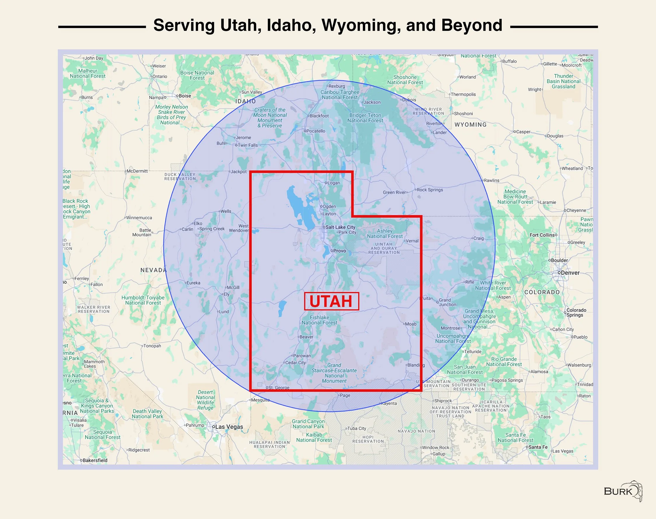 Utah Photographer Service Area