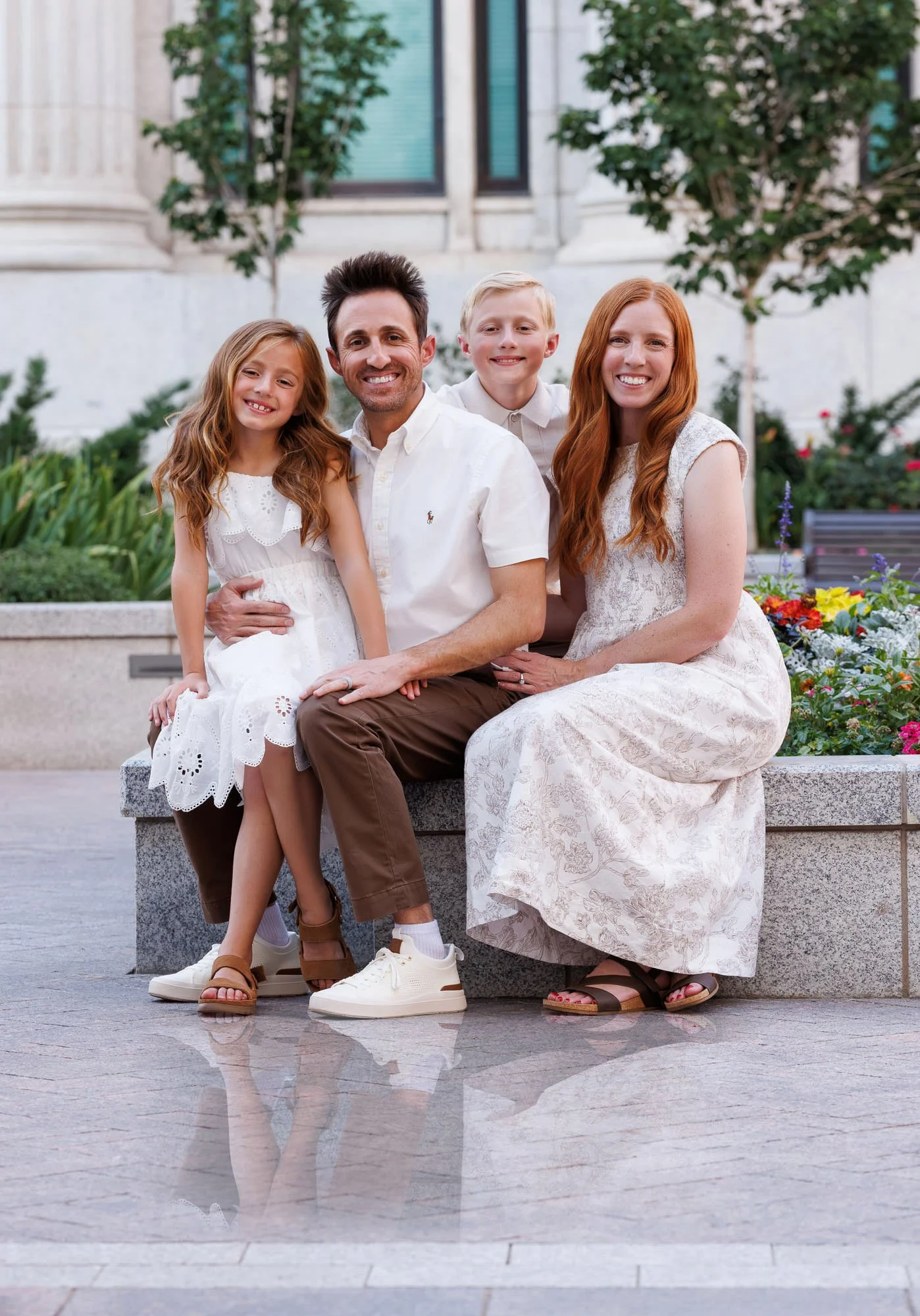 Temple Square Salt Lake City Photos of Family