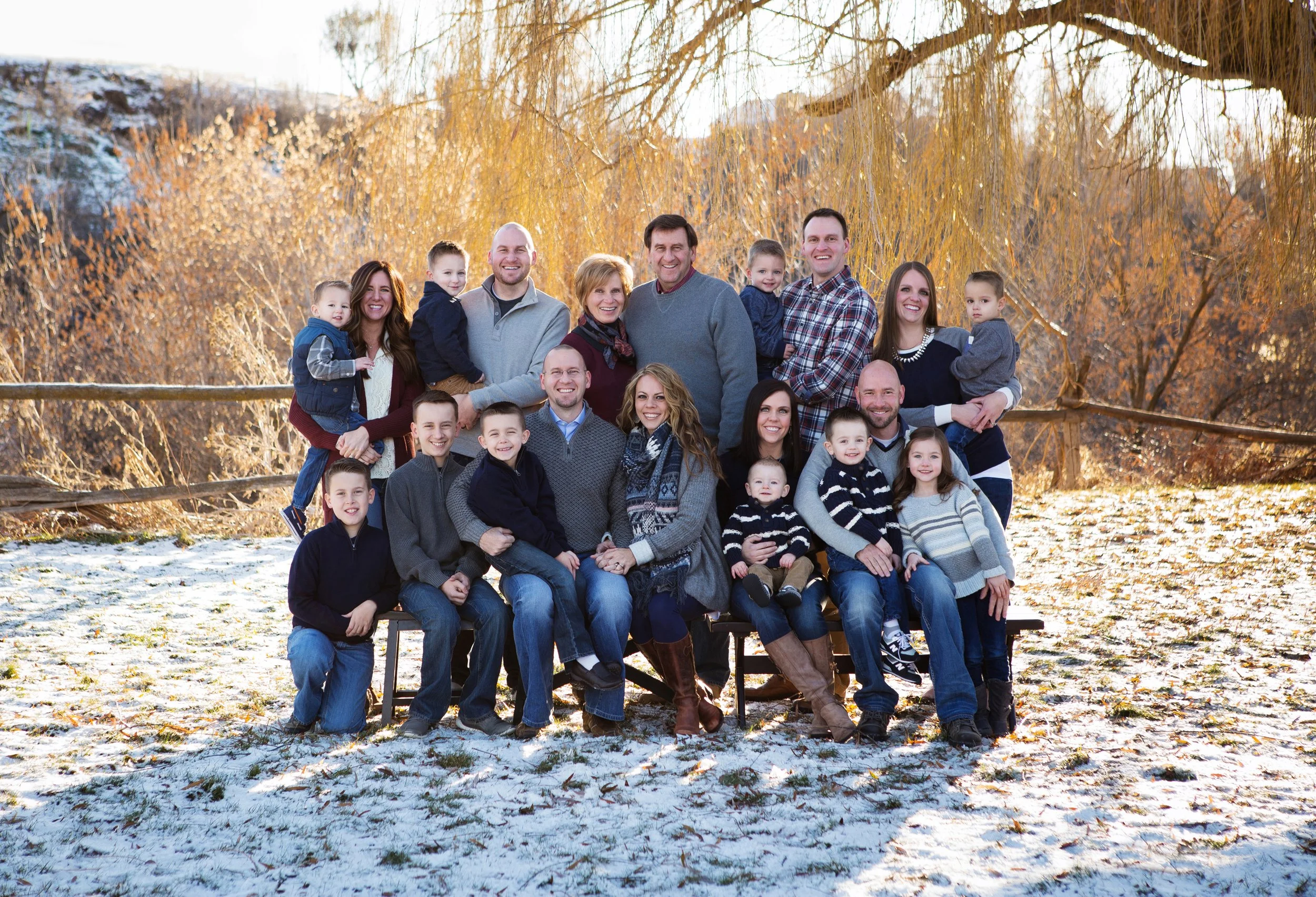 extended family photos utah winter