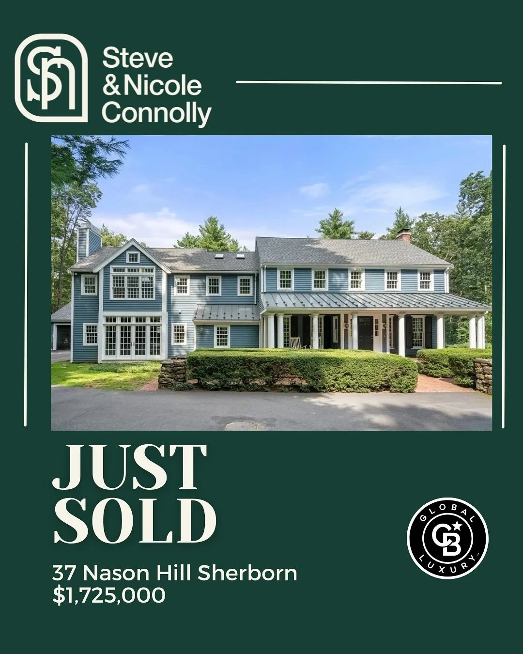 ✨ JUST SOLD! ✨
Big congratulations to the new owners of 37 Nason Hill, Sherborn! Set on 4.58 gorgeous acres with a pool and spectacular barn, this home is one of a kind.
💰 Sold for $1,725,000