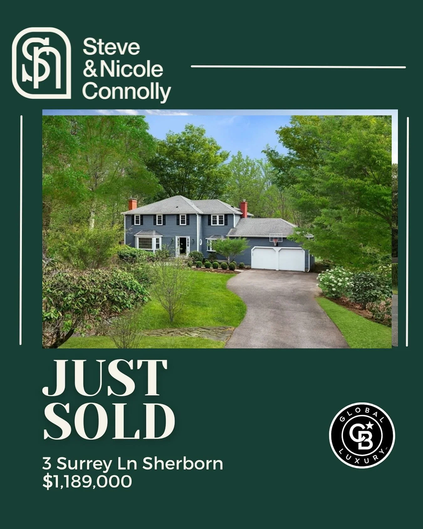 Just closed at 3 Surrey Lane in Sherborn! 🏡✨ Huge congrats to our first-time buyers making the move from the city to the suburbs. Welcome home! 💫 great to work with @thebaumangrouprealestate !