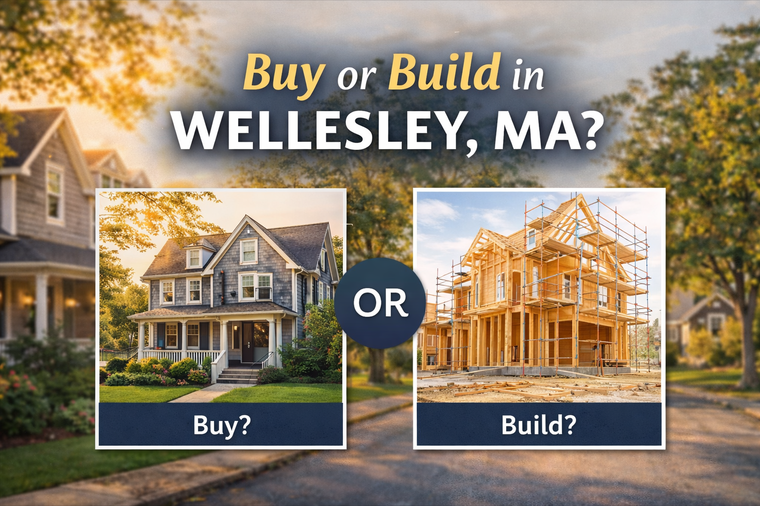 Is It Better to Buy or Build in Wellesley, MA in 2026?