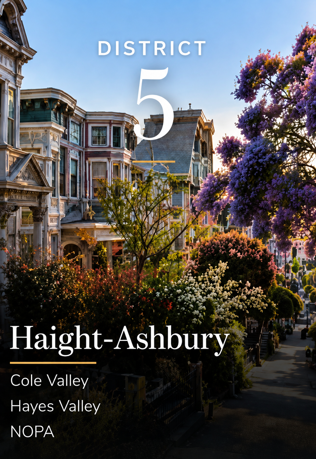 District 5 – Haight-Ashbury, Cole Valley & Hayes Valley
