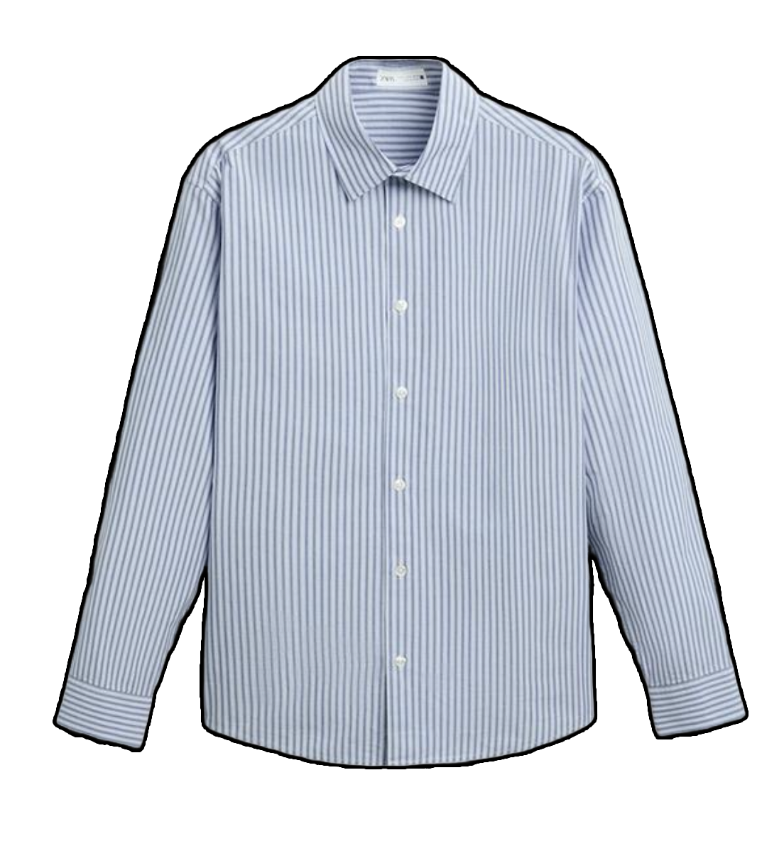 Contrast striped shirt