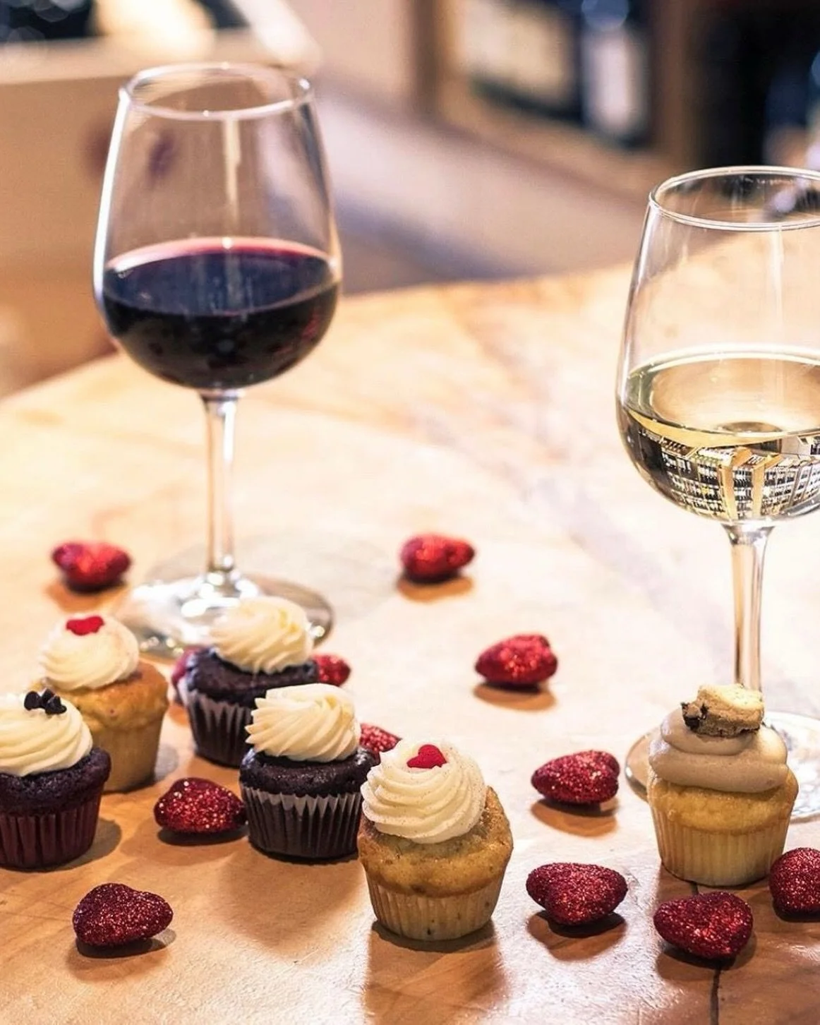 Join us for an amazing evening on Friday, February 27th, where the sophisticated world of wine meets the delightful charm of gourmet cupcakes!

Sip your way through four thoughtfully curated wines that pair perfectly with our delicious mini cupcakes.