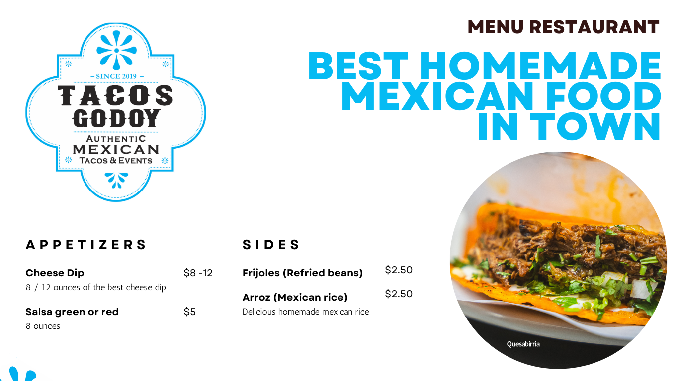 Restaurant Menu — TACOS GODOY