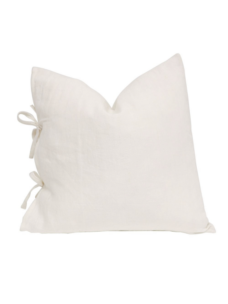 Tully Tie Cushion - Off White