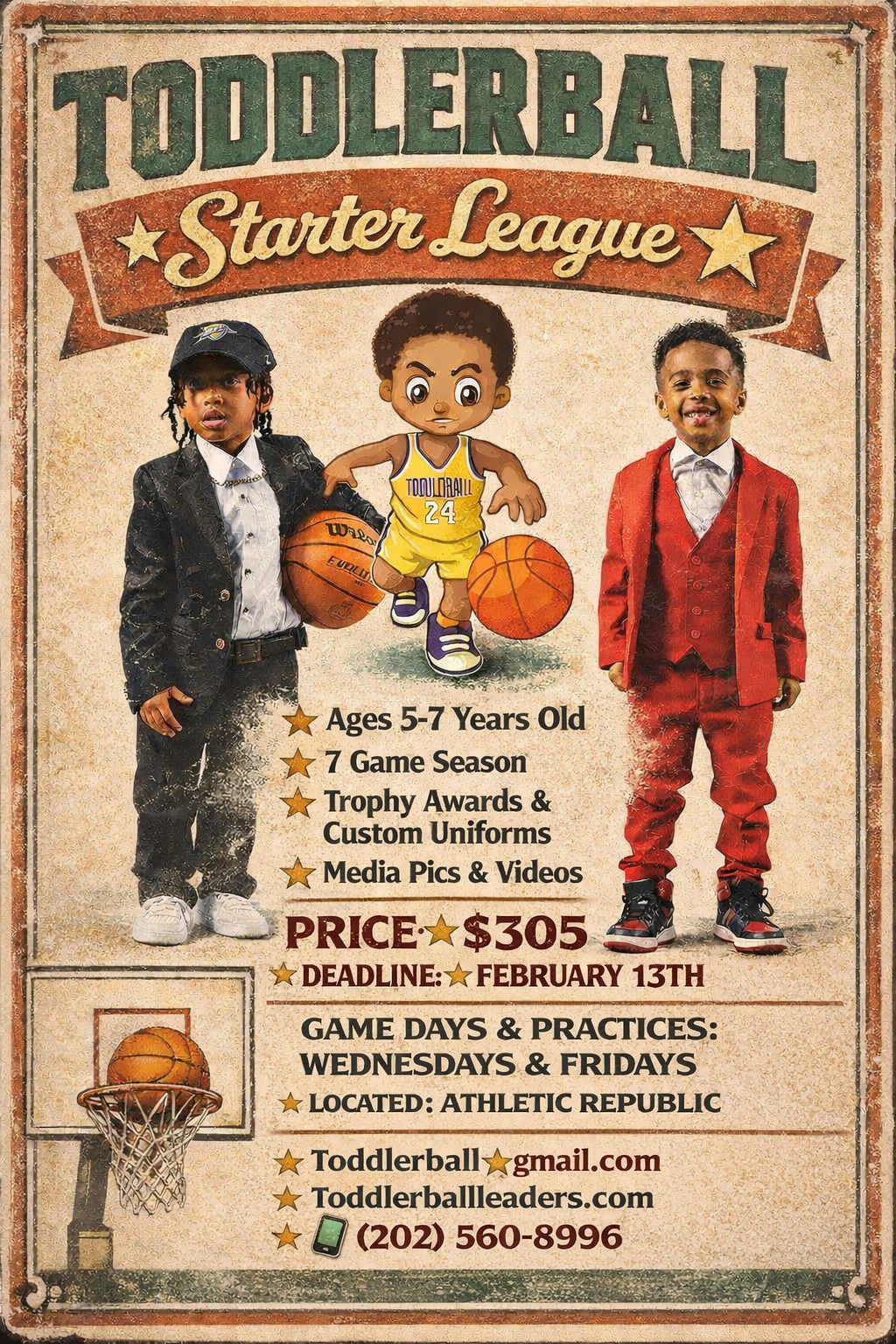The Toddlerball Starter League (Ages 5-7)