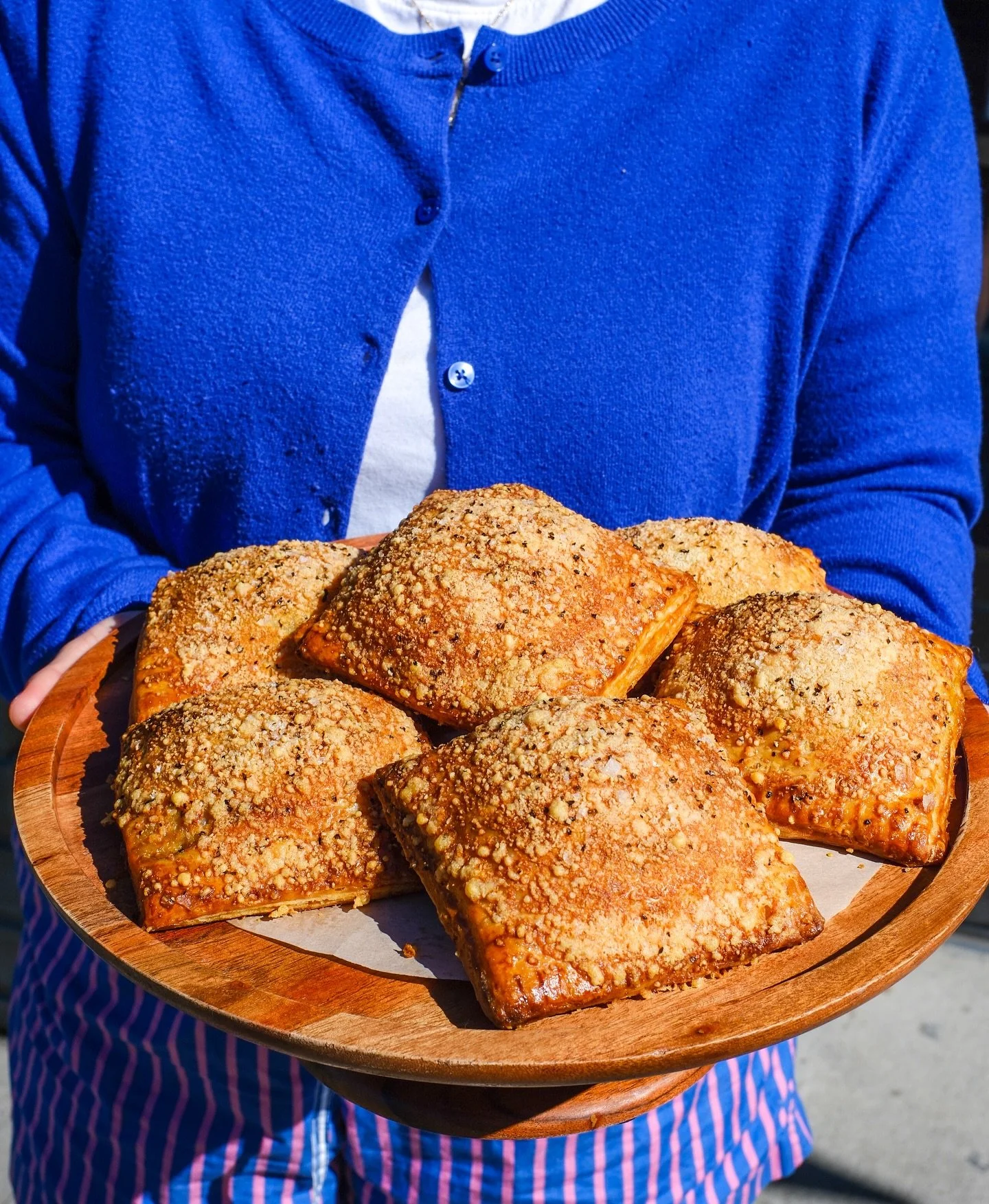 Friday and we&rsquo;re in love with these savory pop-tarts!! Roasted summer squash, herbed ricotta, topped with Grana Padano and black pepper.