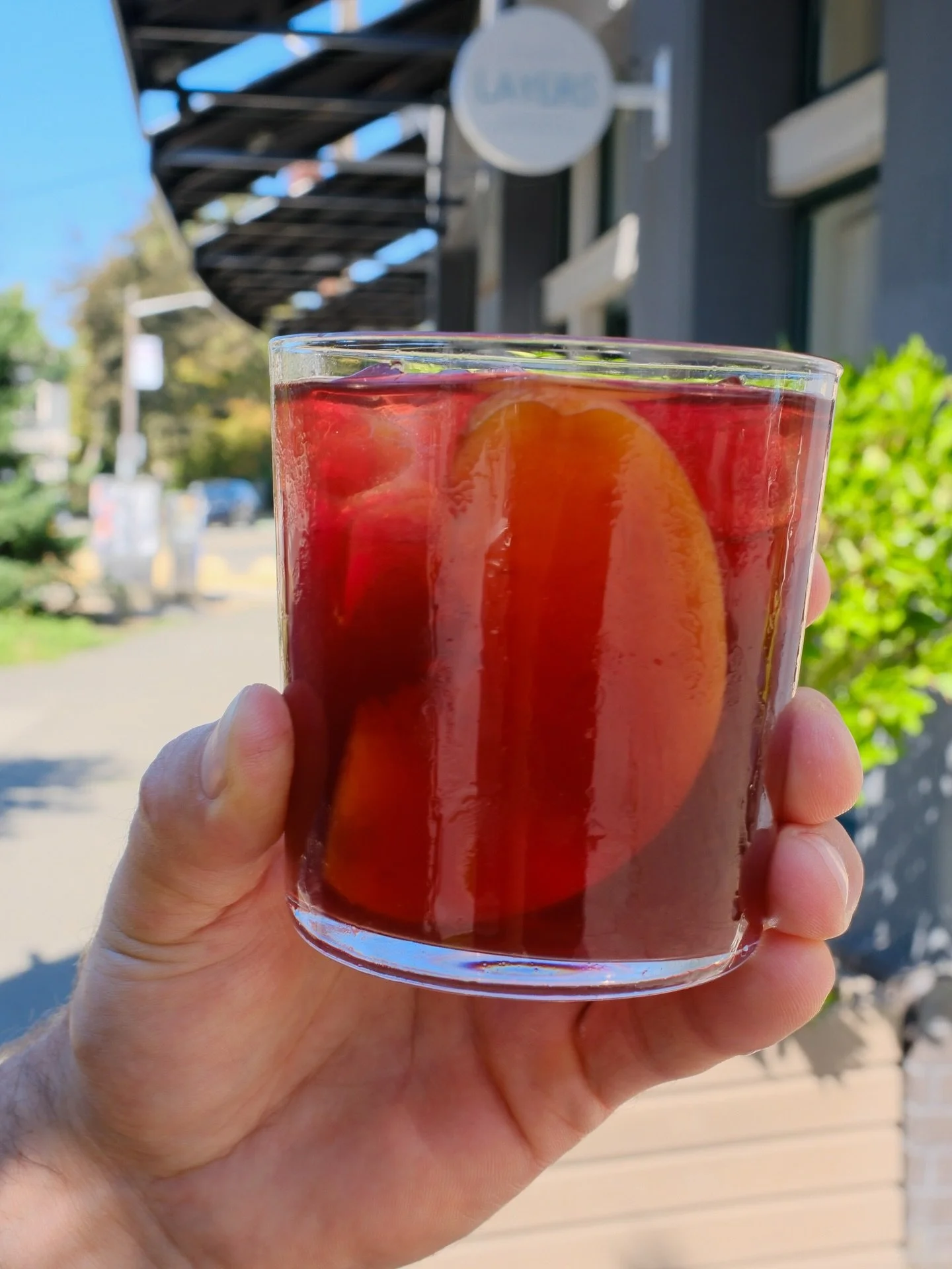 Sundays are for SANGRIA with fresh 🍑 ! 
Pop over, we&rsquo;re here until there&rsquo;s fire in the sky - 3PM.