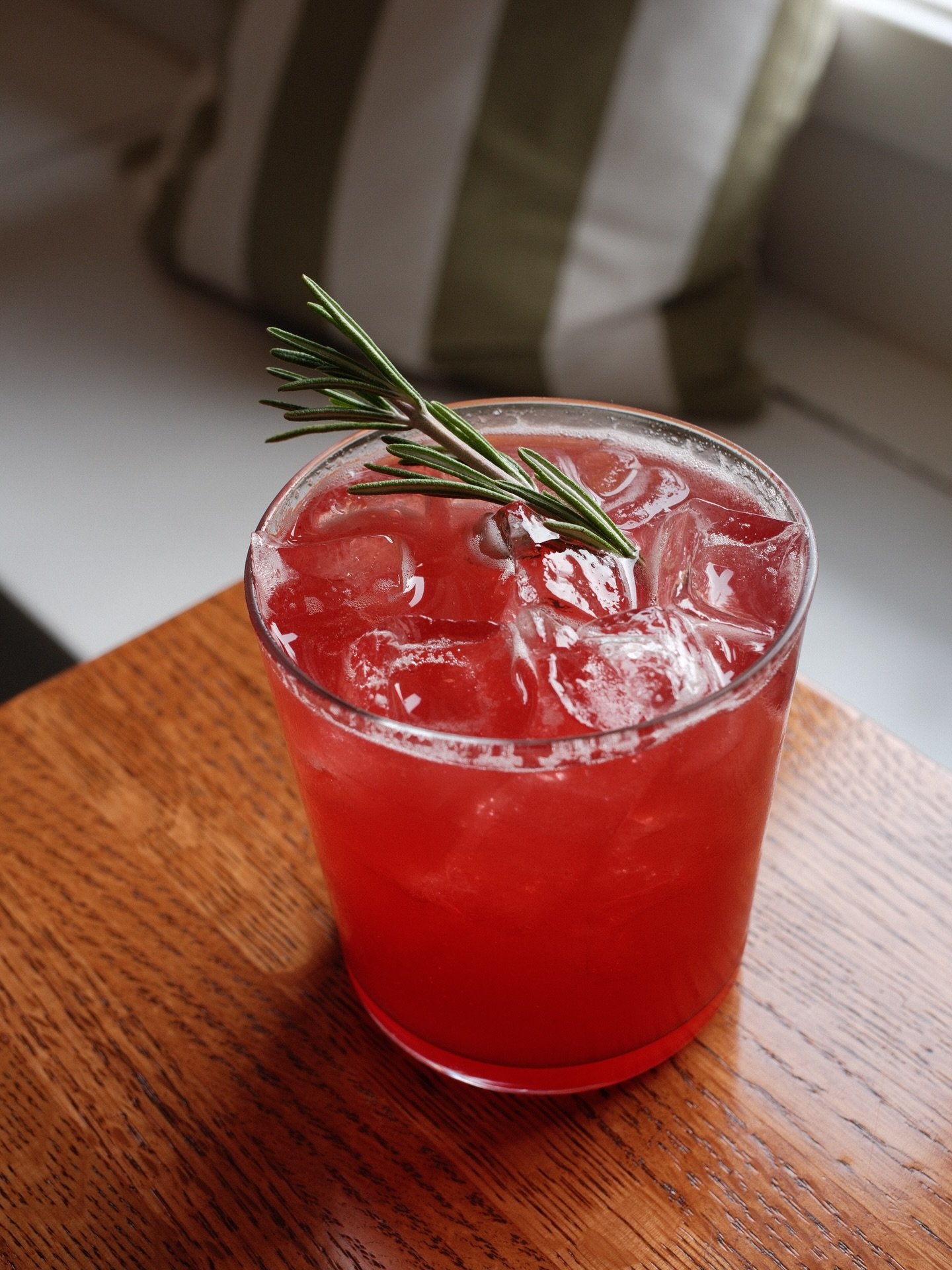 ⚡️ New drop to the menu!⚡️ 
Cranberry-Rosemary Vermouth Spritz
Sweet, tart and with notes of pine, lemon and mint. Paired with Lustau Blanco Vermut and Topo Chico.