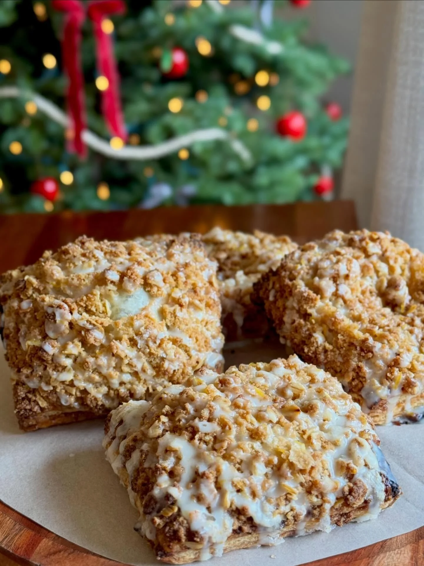 This Rhubarb Streusel Pop Tart with bourbon citrus glaze (not for kids) is the last of the year!!

We&rsquo;re looking forward to switching it up for the holidays and possibly bringing back a gooey fan favorite, any guesses??? 

Stop by in the next d