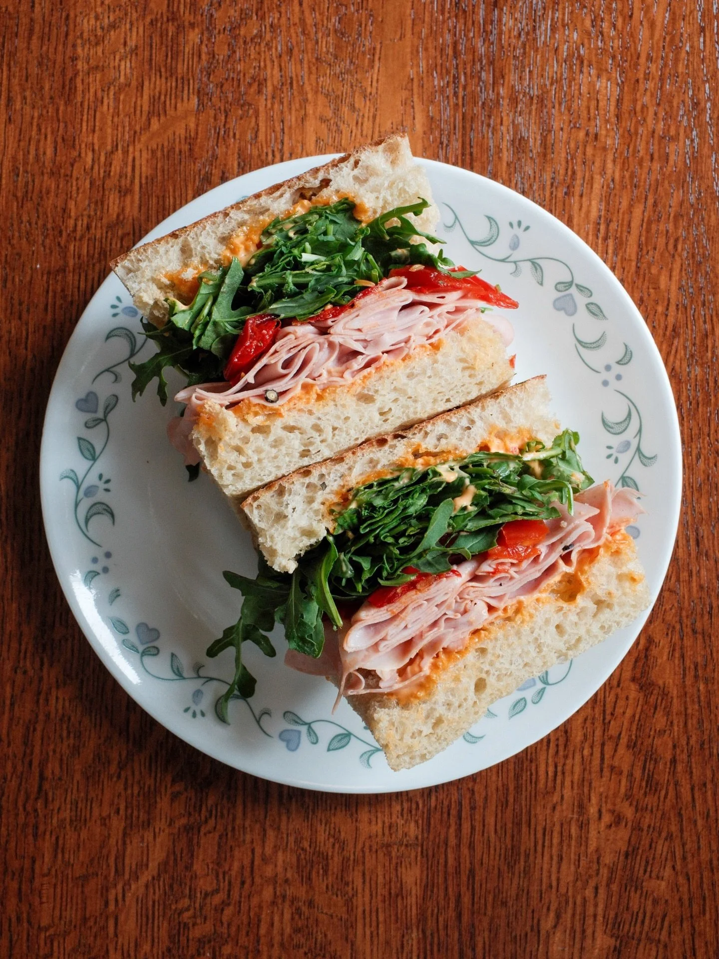 🔥 Introducing The Bologna Burner; Fra&rsquo;mani mortadella, pickled goat horn peppers, Calabrian chili aioli &amp; arugula on herby focaccia.  Open today until 3PM!