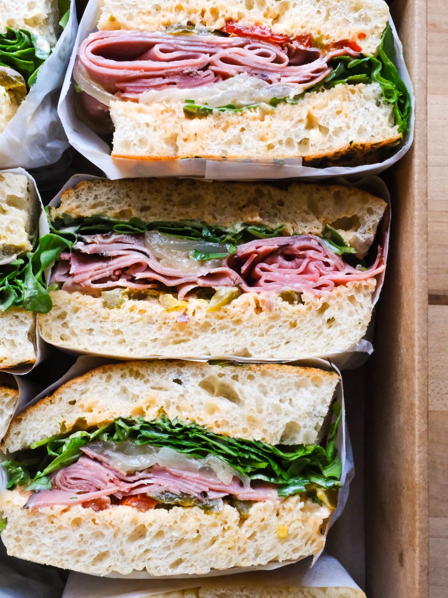 Sandwiches and other good stuff for everyone and, every occasion.  Our catering menu has a broad selection of Layers favorites, all that stand the test of time, and are perfect for the picnic, party or office lunch you&rsquo;re planning.  Hop over to