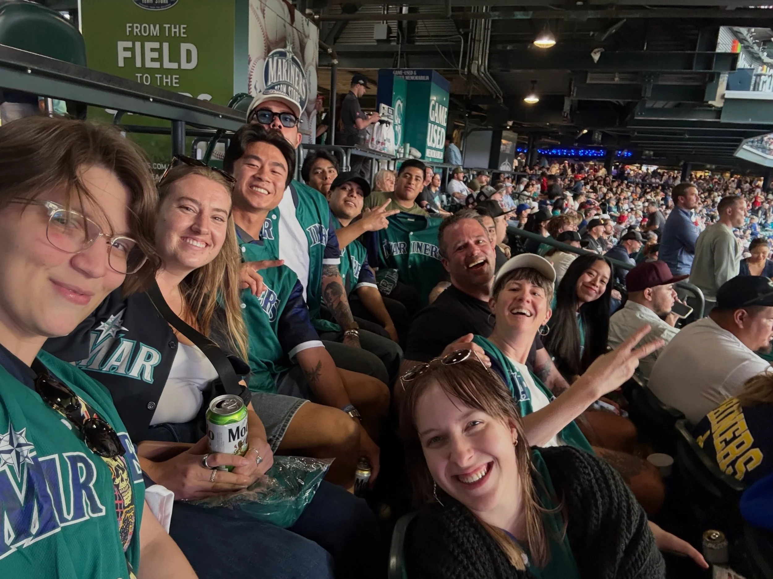 Layers does @mariners game AND they win!!! We have an incredibly hard working, dedicated team and it was fun to spend an evening celebrating them, and supporting our baseball team!  Fun was had!!!