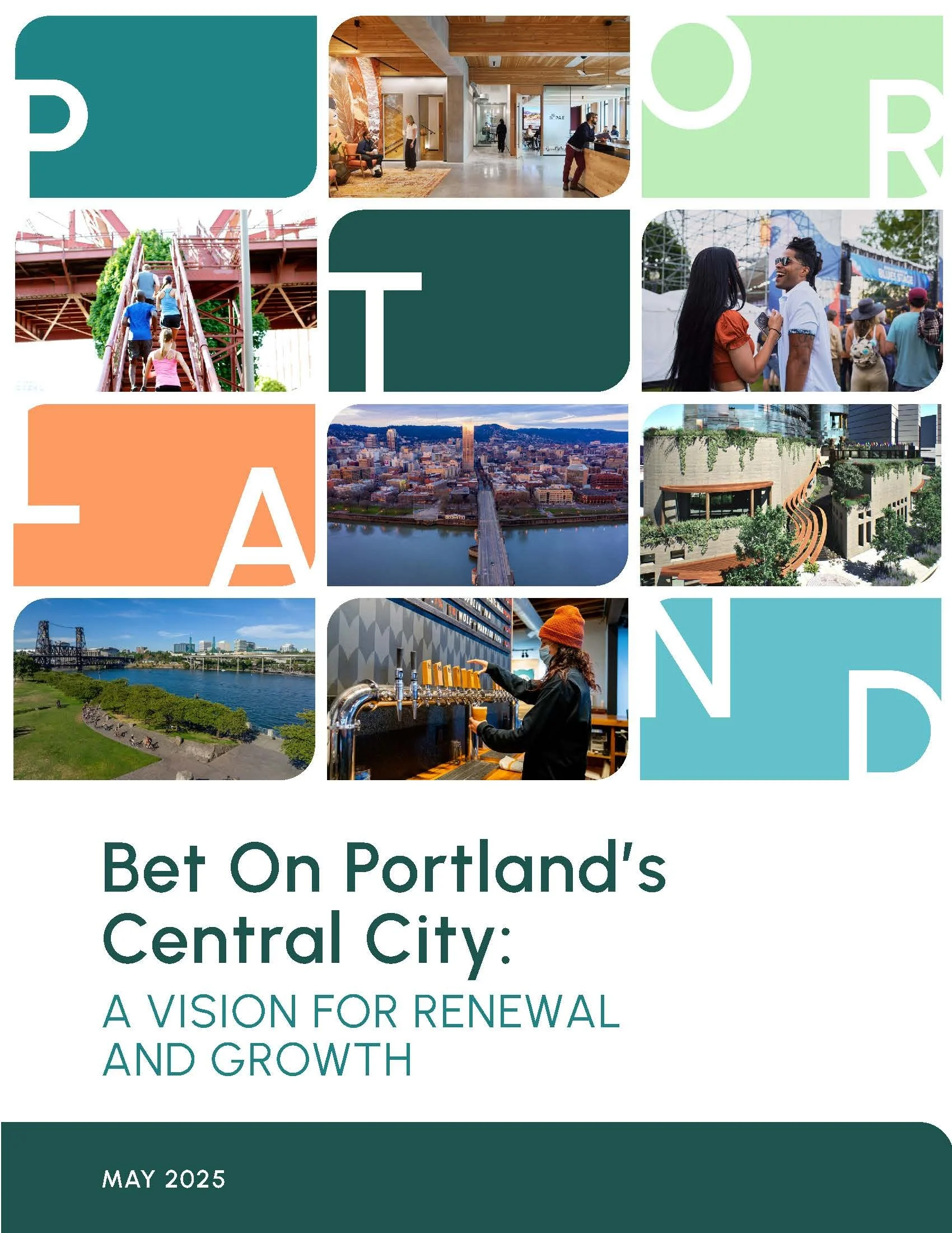 Cover of Bet On Portland's Central City: A Vision for Renewal and Growth by ECOnorthwest