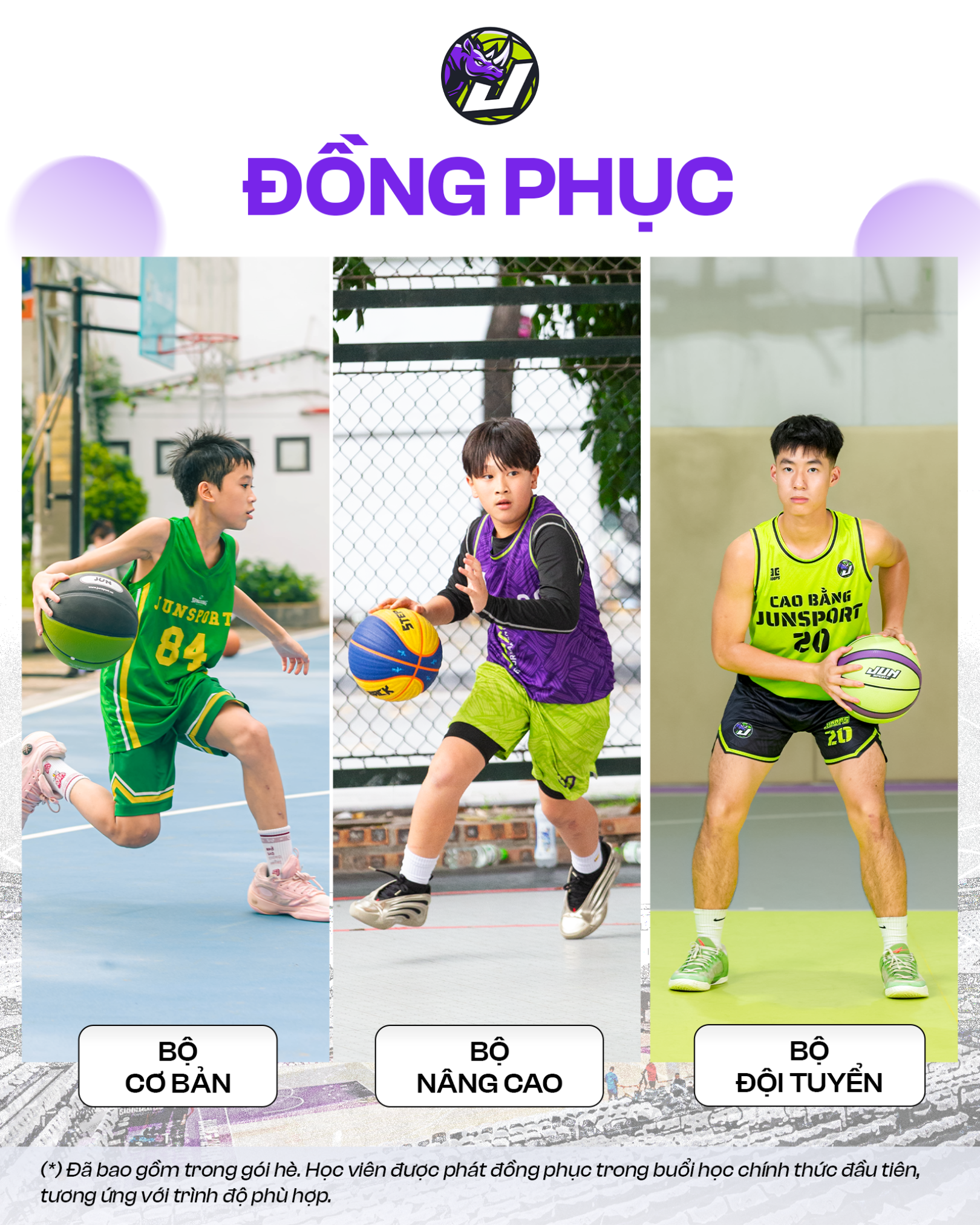 Đồng phục bóng rổ (tập luyện+thi đấu)
| Trị giá đến 450.000đ