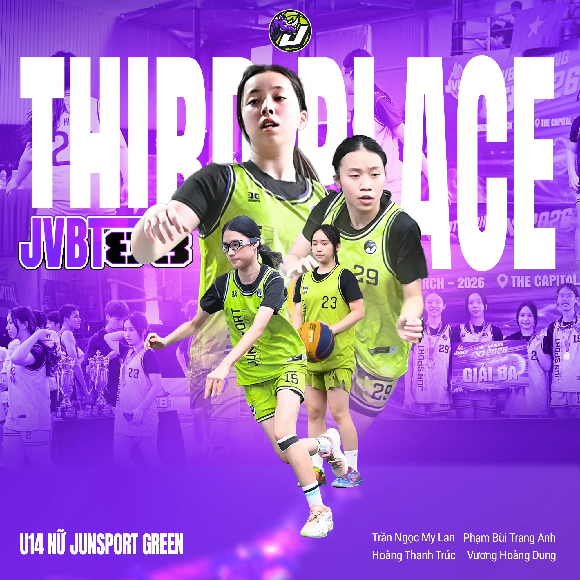 U14 Nữ JUN Green Third Place JVBT.jpg