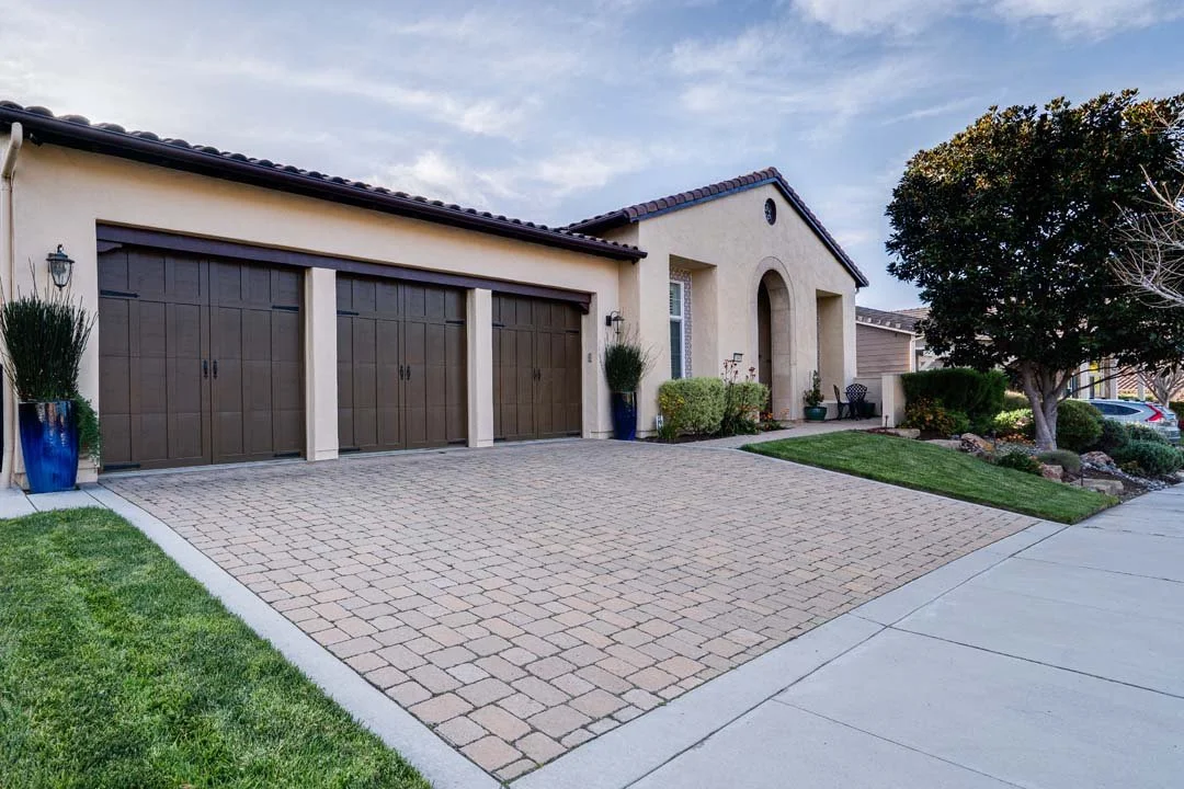Luxury Paver driveway designed and built by Chaparral Pavers, the top high end landscape service in Arroyo Grande, California