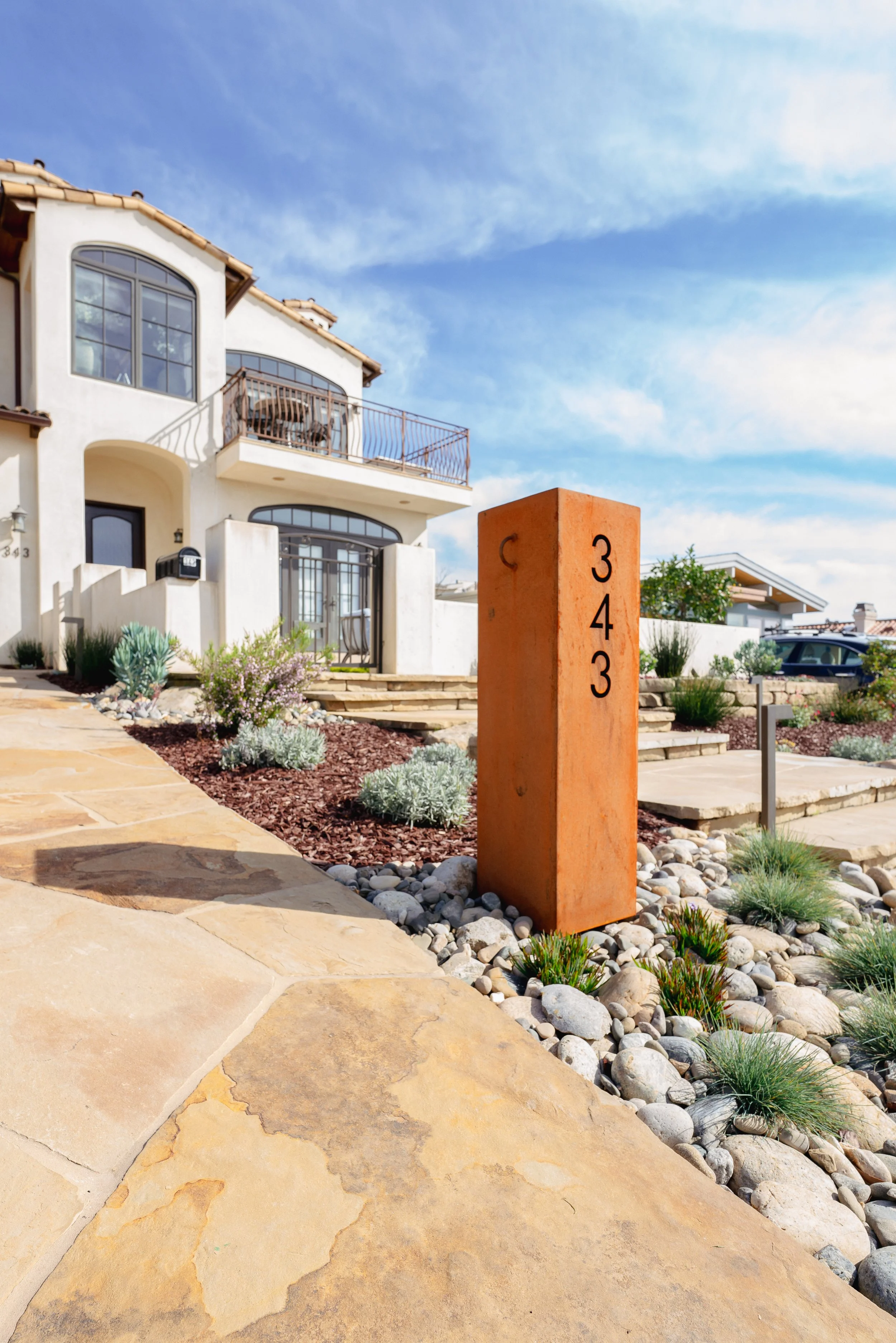 Avila Beach home designed and built by Chaparral Pavers, the top high end landscape service in California