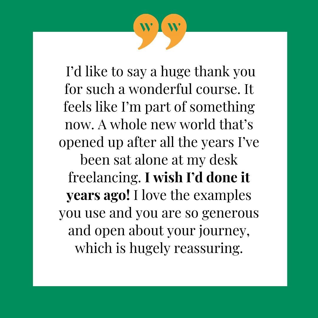 Thinking about freelancing? Or have you started freelancing and your pitches aren't getting the responses you desire? WiJ can help! This quote is from an attendee in 2022.

Our popular Starting Out in Freelancing masterclasses are back this Autumn le