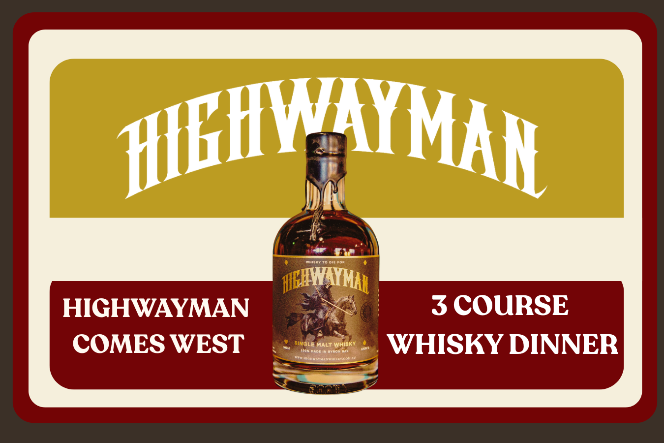 Highwayman Whiskey Dinner