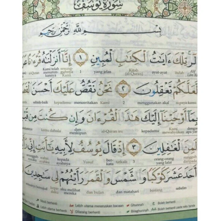 Al Quran Al-Karim Amazing A4 Size With Waqf & Ibtida' (COMPILED ...