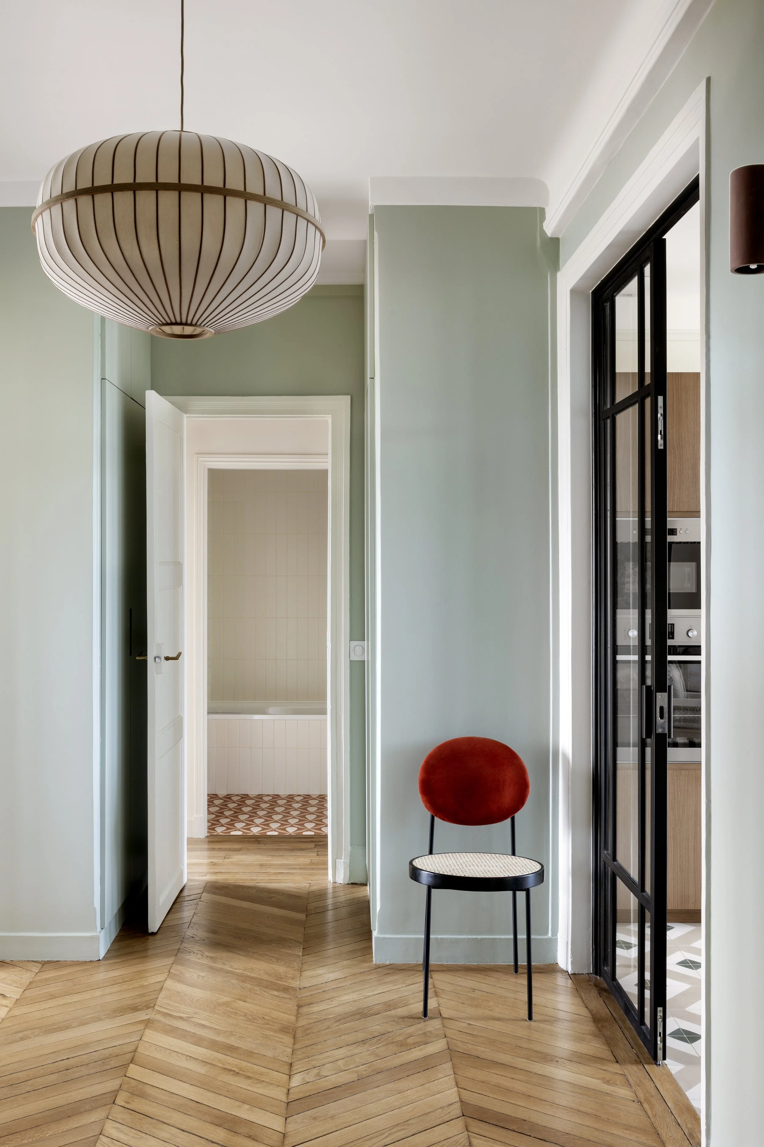 Rénovation de l'appartement Monet à Boulogne-Billancourt, entrée