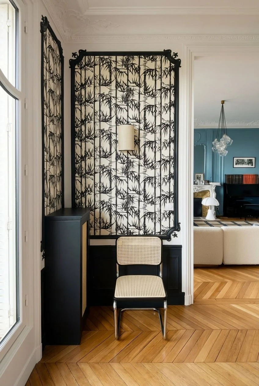 renovation complète appartement Paris 16e, le salon