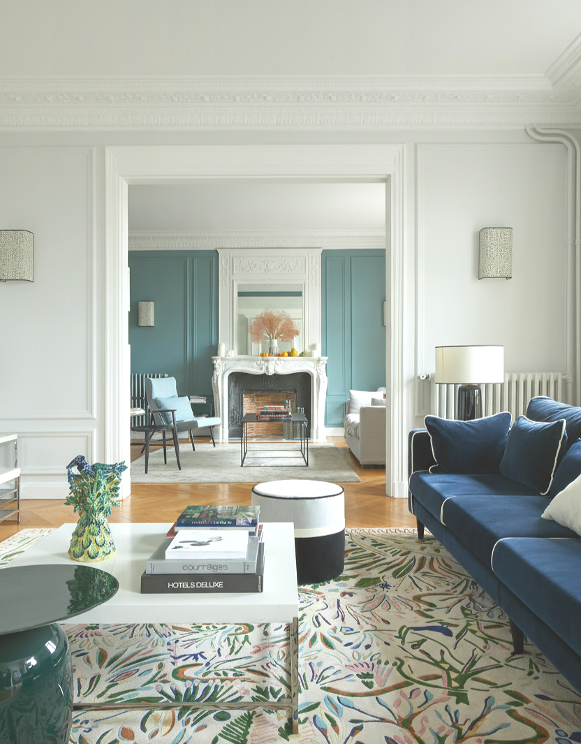 Rénovation de l'appartement Achille à Neuilly-sur-Seine, salon