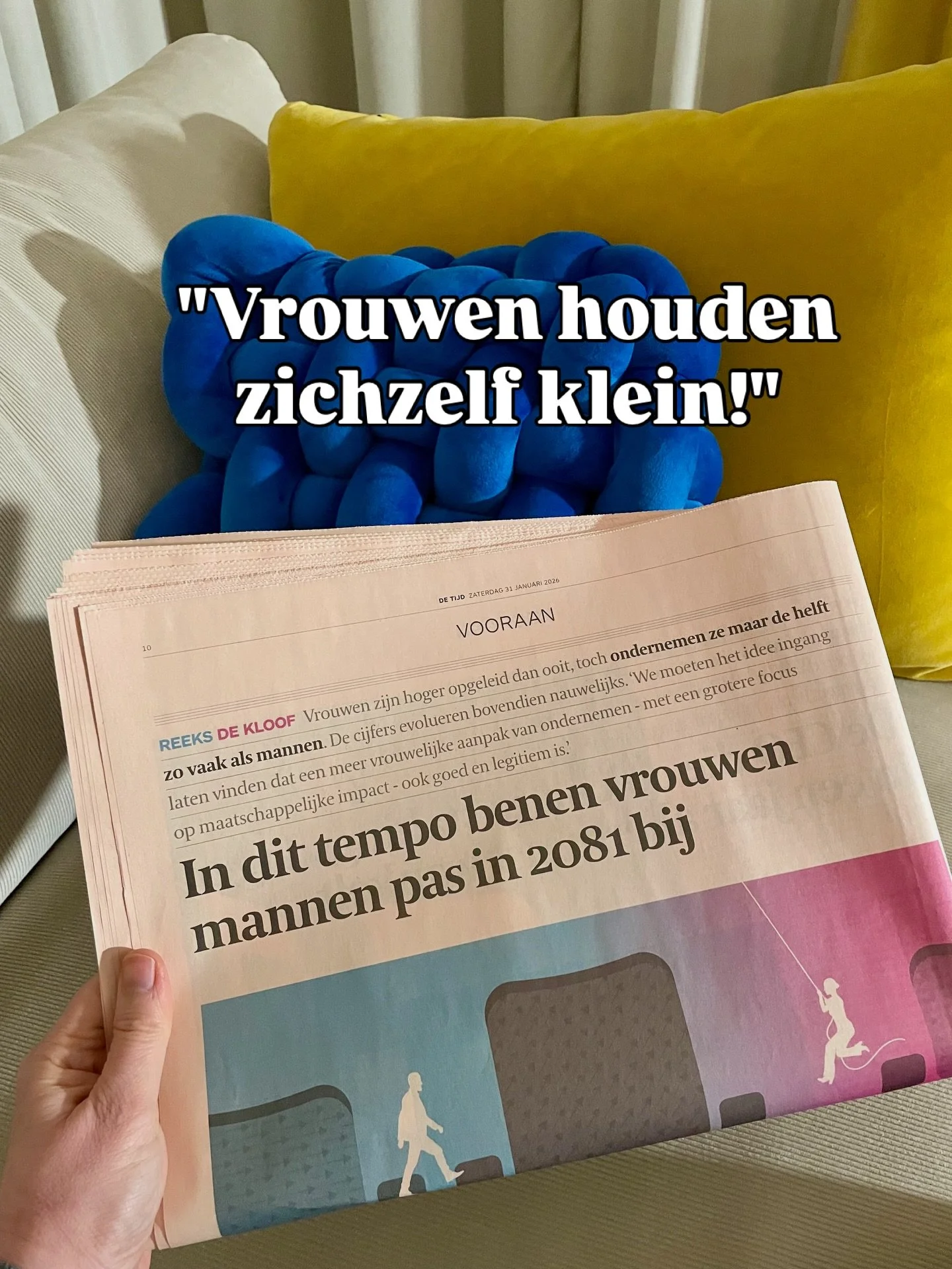 Vooral niet klagen.
Niet het &ldquo;slachtoffer uithangen&rdquo;.
Gewoon even, welja, doorpakken. 

Is dat het advies dat we pakweg zouden geven aan een 55-plusser die aan den lijve ondervindt hoe de arbeidsmarkt kijkt naar de iets oudere werknemer?
