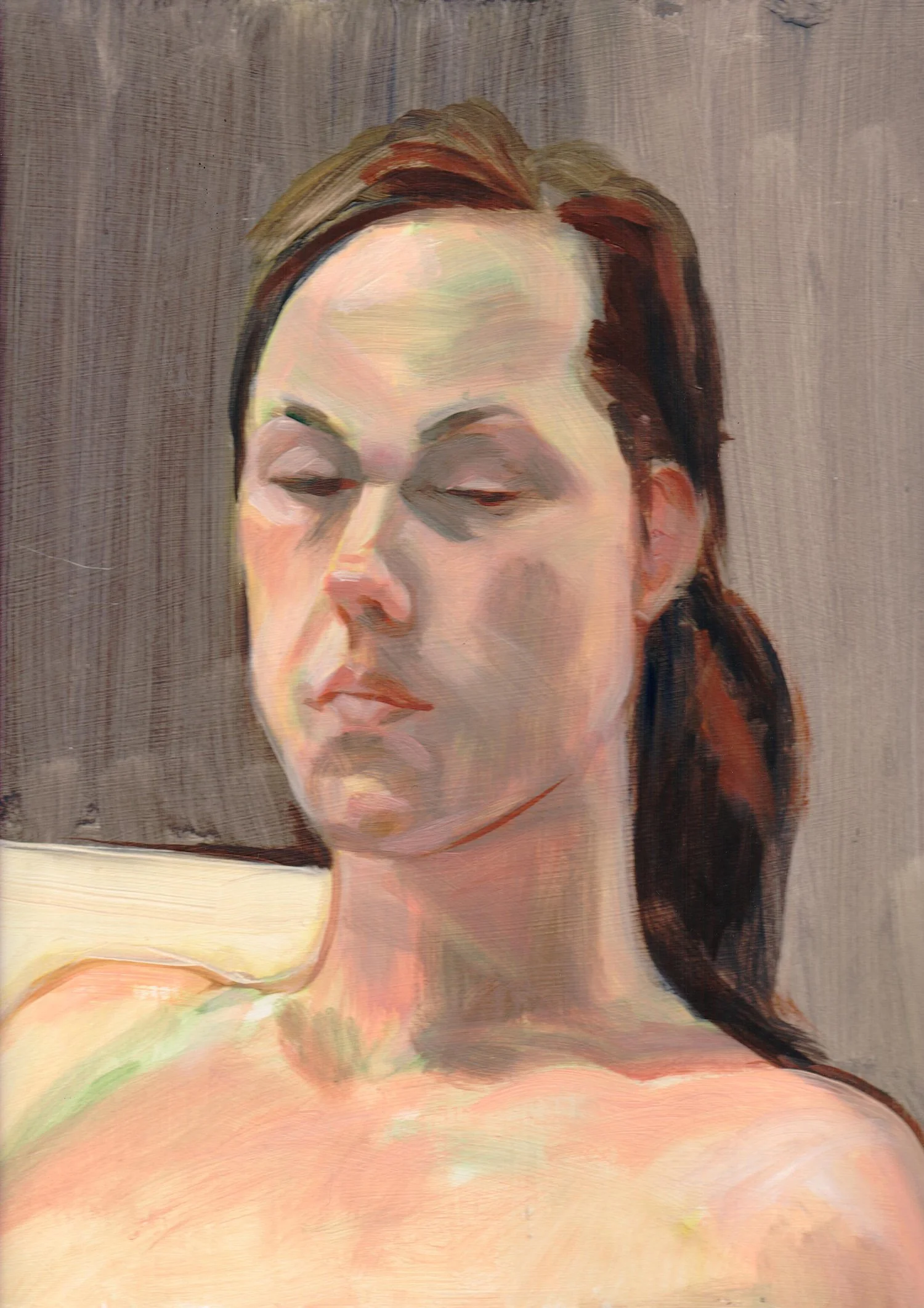 Patience,  oil on panel, 25x30cm